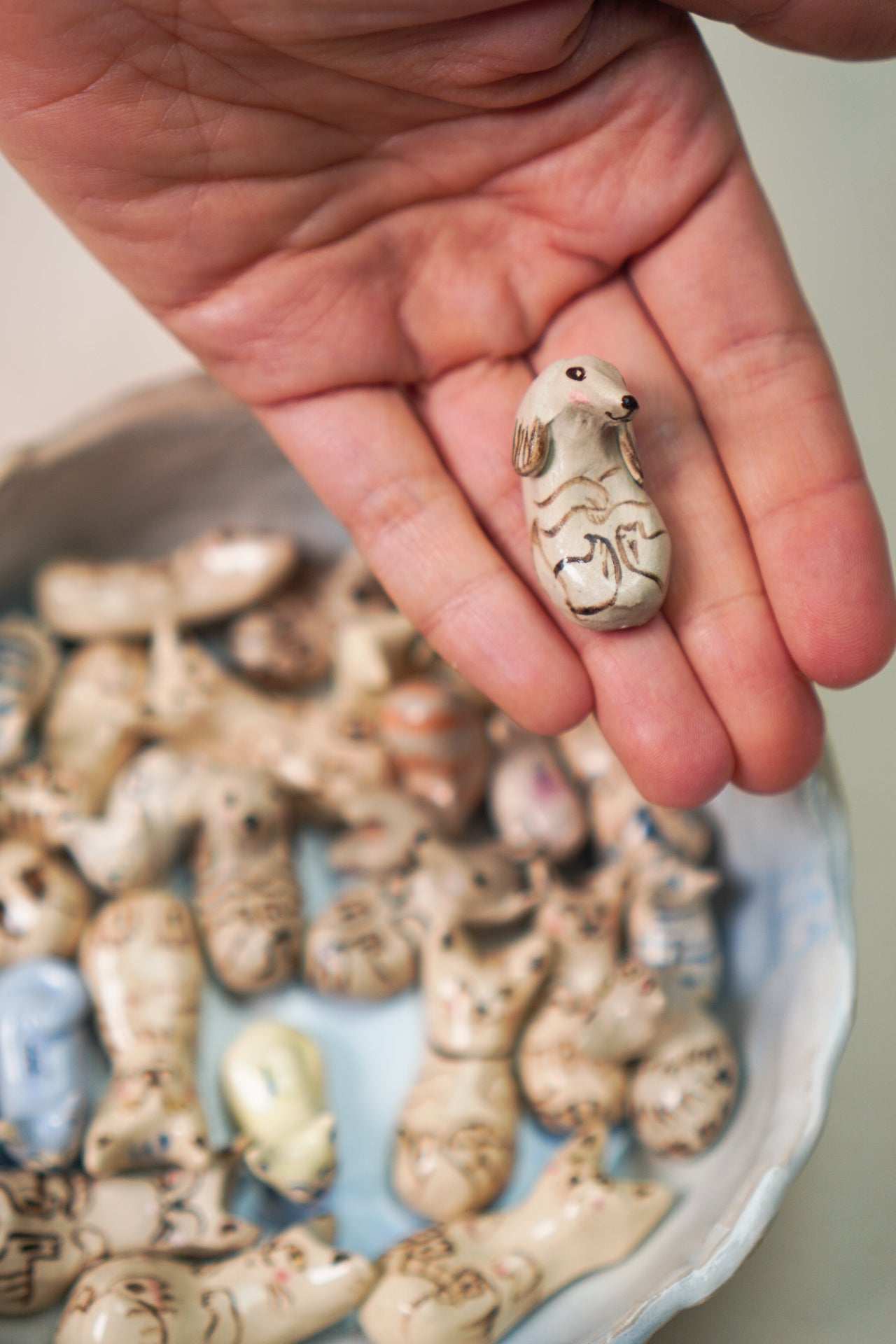 Ceramiczny mini piesek