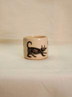 Czakra ceramiczna z czarnym psem