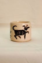 Czarka z psem kundelkiem