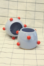 Czarki w kulki niebieskie