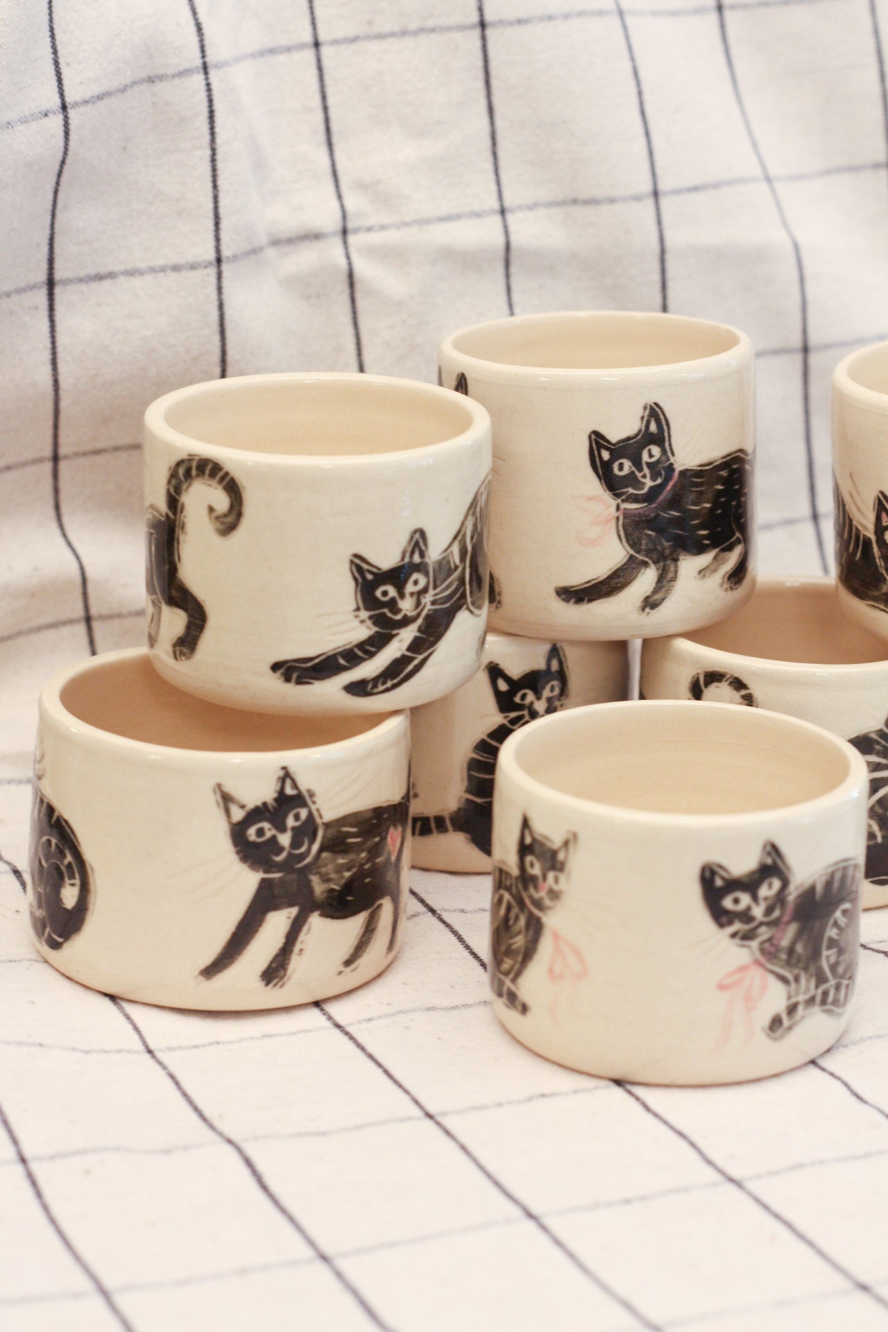 Czarki z kotami detal