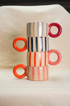 Kubki ceramiczne circus w paski