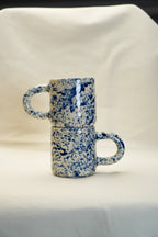 Kubki duże kobaltowe