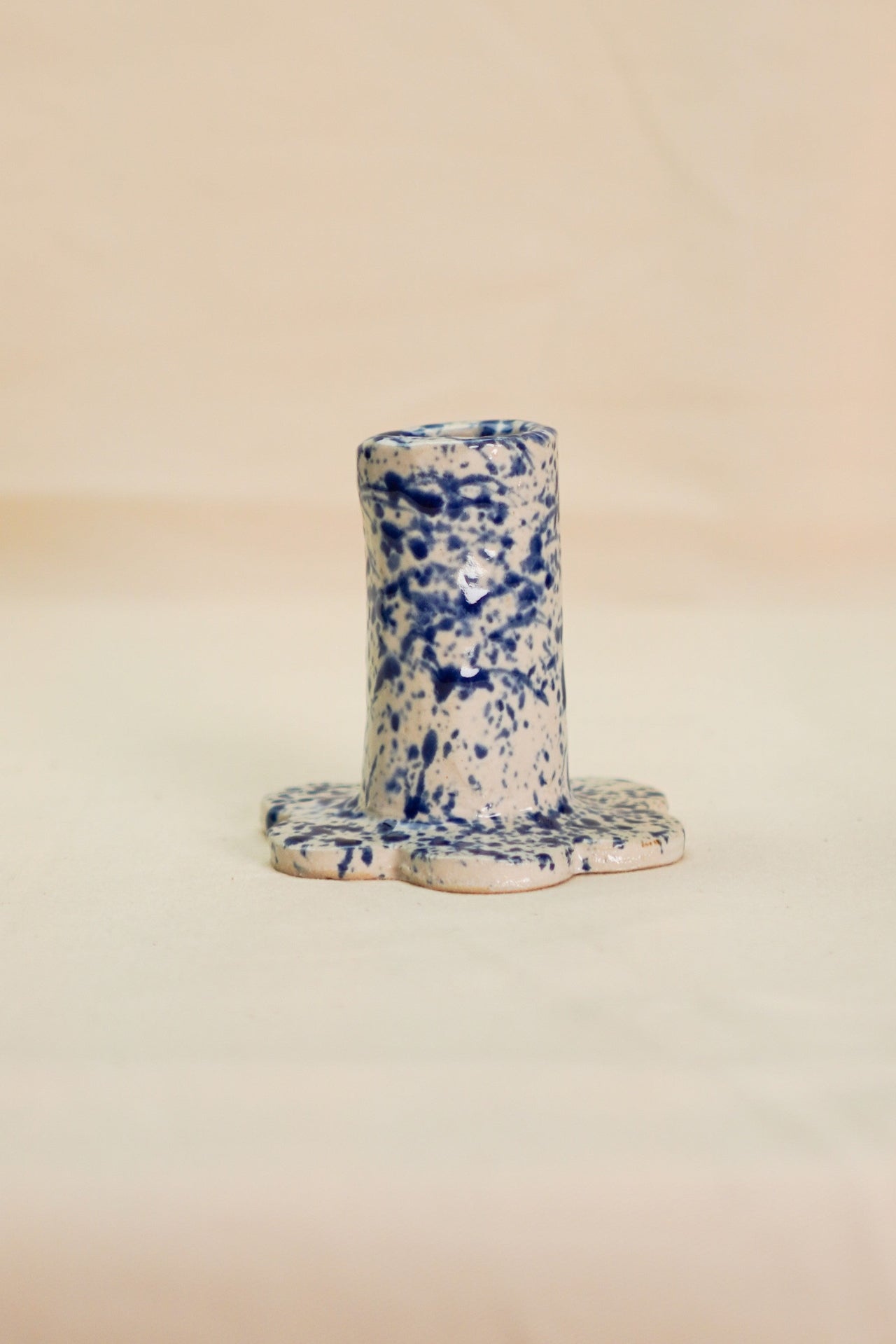 Ceramiczny kobalt świecznik 