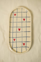 Ceramiczny talerz podłużny AMORE