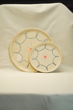 Talerze COTTAGE z sercem dwa rozmiary