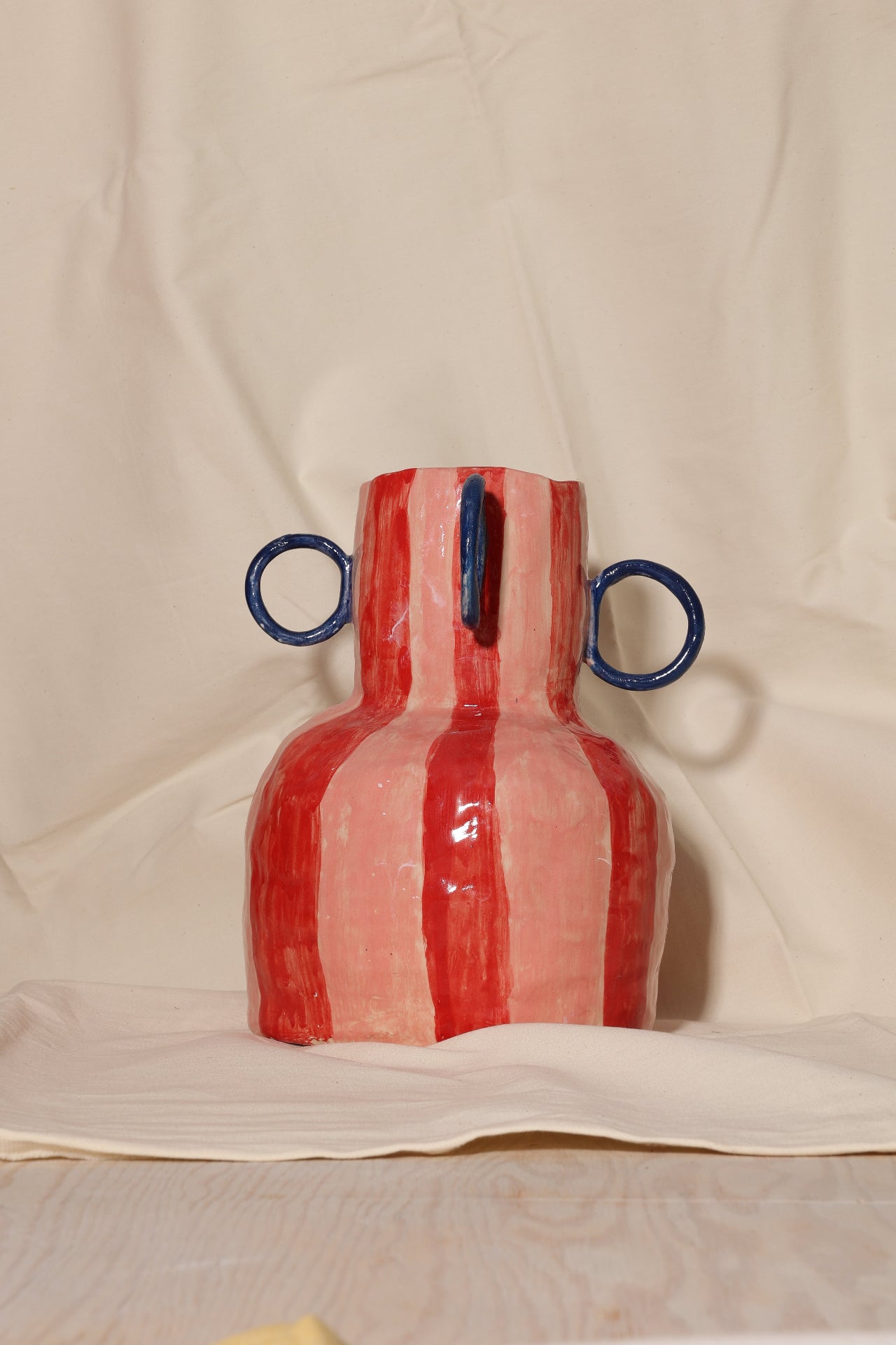 Wazon ceramiczny CIRCUS w paski 