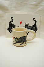 Zestaw kartka i kubek z kotami